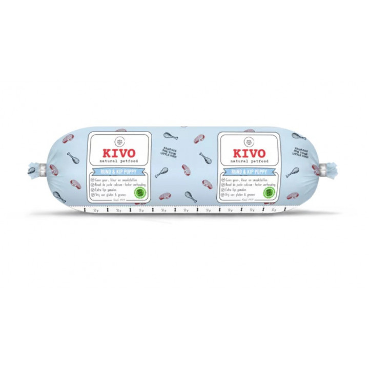 KIVO : PUPPY : Rund & Kip Compleet - 500 g