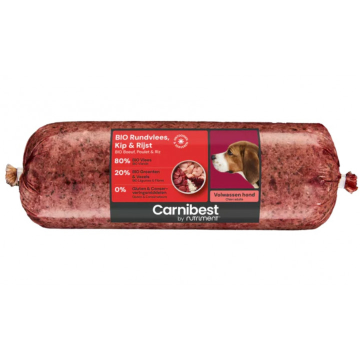 Carnibest : BIO Rundvlees, Kip & Rijst - 500 g